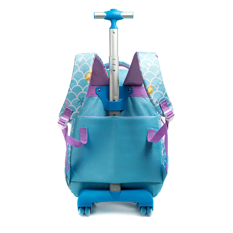 Children's Rolling Backpack Set Wheeled Schoolbag Kids Backpack with Insulated Lunch Bag and Pencil Case for Boys and Girls Bags