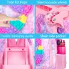Rolling Backpack for Girls, Kids Roller School Bag with Wheels Toddler Wheeled Bookbag Elementary