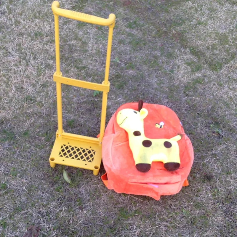 hot new arrival deer duck bear plush school bag soft stuffed school backpack Trolley school bag kids luggage for boys and girls