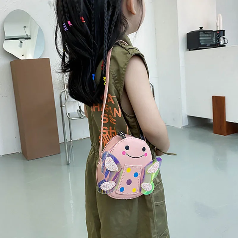Cute Kids Shoulder Bag Summer Straw Woven Handmade Bags Mini Baby Girls Coin Purse Cartoon Bear Toddler Crossbody Bag