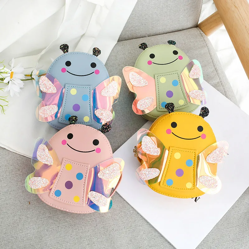 Cute Kids Shoulder Bag Summer Straw Woven Handmade Bags Mini Baby Girls Coin Purse Cartoon Bear Toddler Crossbody Bag