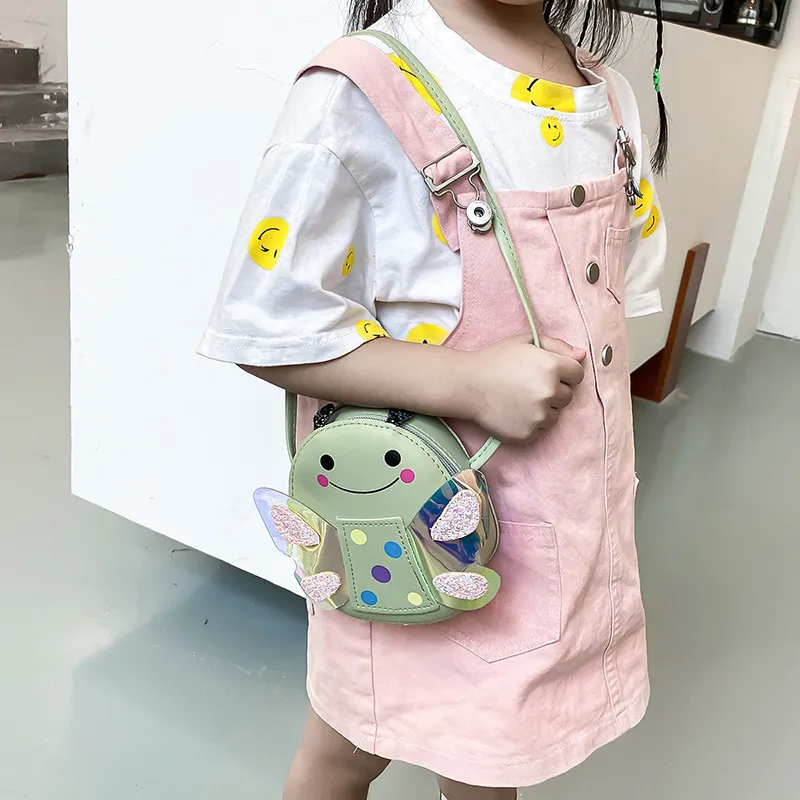 Cute Kids Shoulder Bag Summer Straw Woven Handmade Bags Mini Baby Girls Coin Purse Cartoon Bear Toddler Crossbody Bag
