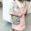 Cute Kids Shoulder Bag Summer Straw Woven Handmade Bags Mini Baby Girls Coin Purse Cartoon Bear Toddler Crossbody Bag