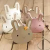 Cartoon Animal PU Leather Shoulder Bag Cute Bear Cross Body Messenger Bag For Children Soft Bunny Kids Toddler Girl Boy Purse