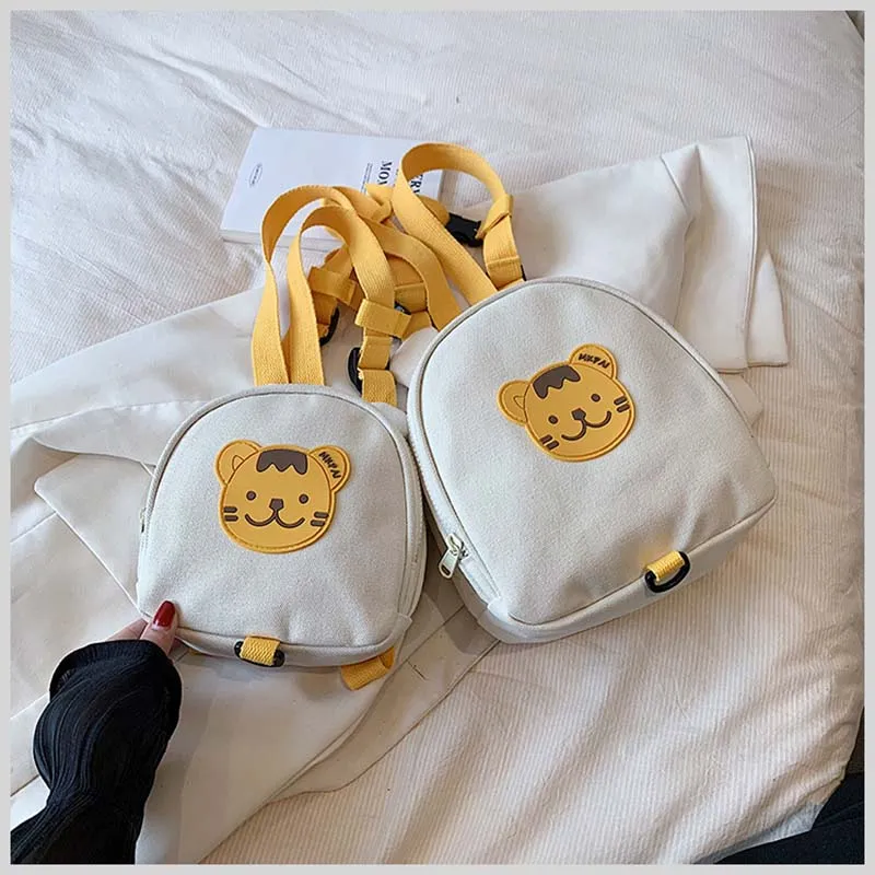 Canvas Baby Backpacks Kindergarten School Bag Bear Bunny Korean Anti-lost Kids Bags for Girls Boys Children Backpacks for Travel