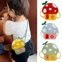 New Kids Messenger Bag Cute Cartoon Mushroom House Styling Coin Purse for Baby Girls Fashion Princess Shoulder Bag Girls Gifts