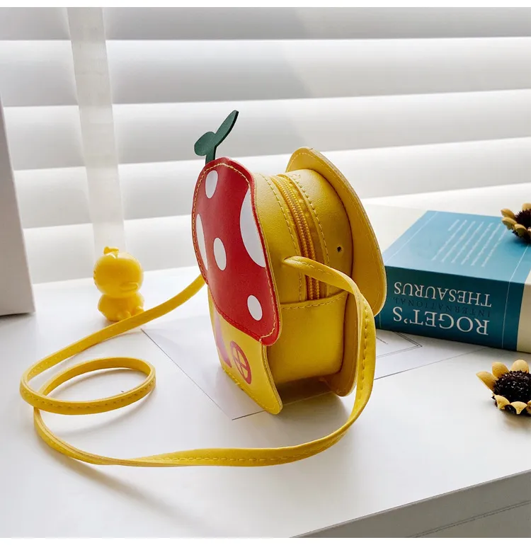 New Kids Messenger Bag Cute Cartoon Mushroom House Styling Coin Purse for Baby Girls Fashion Princess Shoulder Bag Girls Gifts