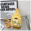Anime Hello Kitty Sanrio Children Chest Bag  Kuromi Pochacco Messenger Bags Cinnamoroll Pompompurin Backpack for Kids Gift