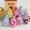 Anime Hello Kitty Sanrio Children Chest Bag  Kuromi Pochacco Messenger Bags Cinnamoroll Pompompurin Backpack for Kids Gift