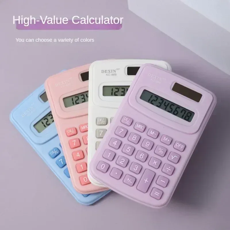 2025 New Small Calculator Silent Calculator Mini Version Learning Auxiliary Portable Calculator