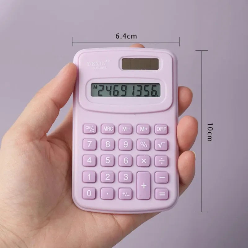 2025 New Small Calculator Silent Calculator Mini Version Learning Auxiliary Portable Calculator