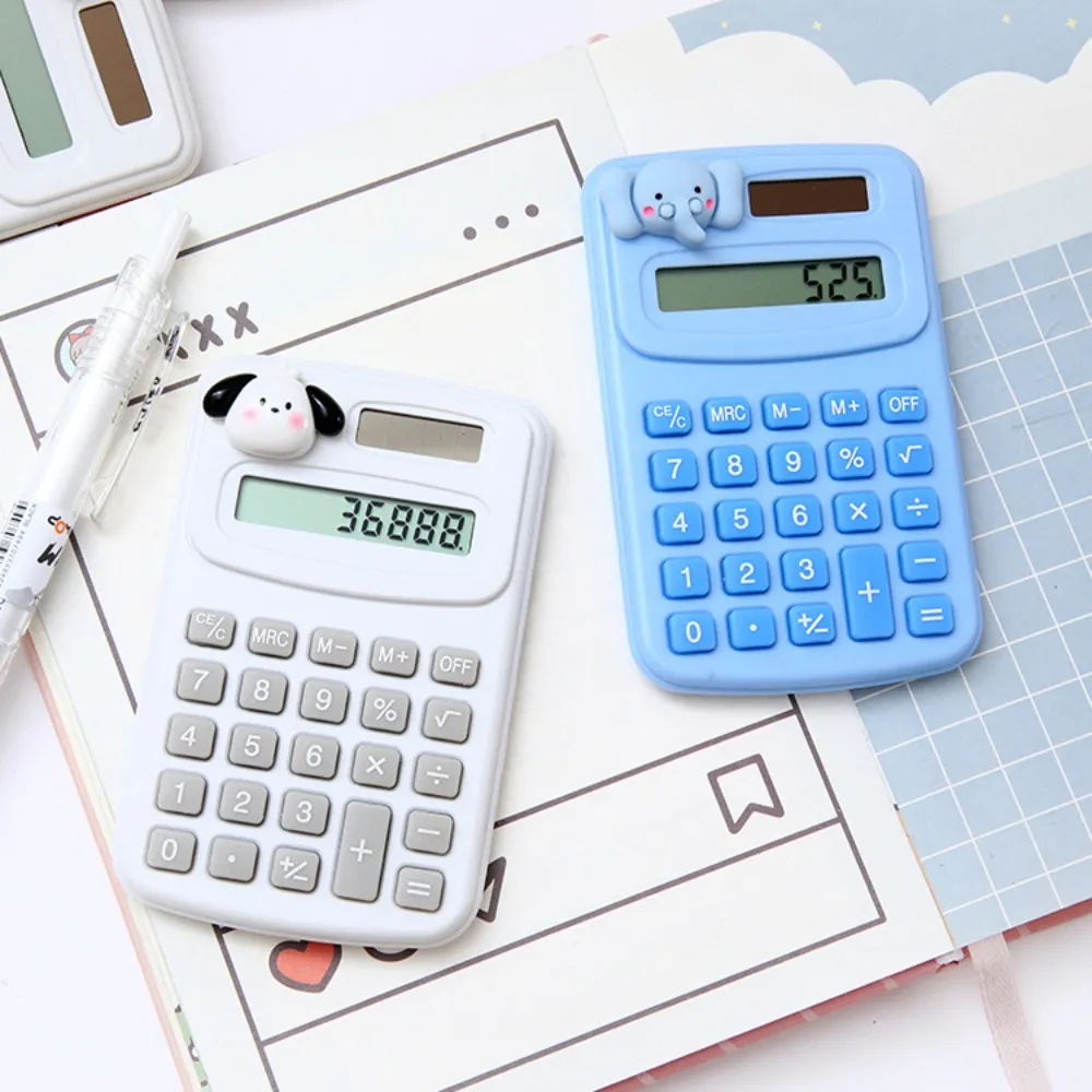Cartoon Cute Calculator Fashion Mini Portable Small Calculator Portable Office Computer for Primary School Students