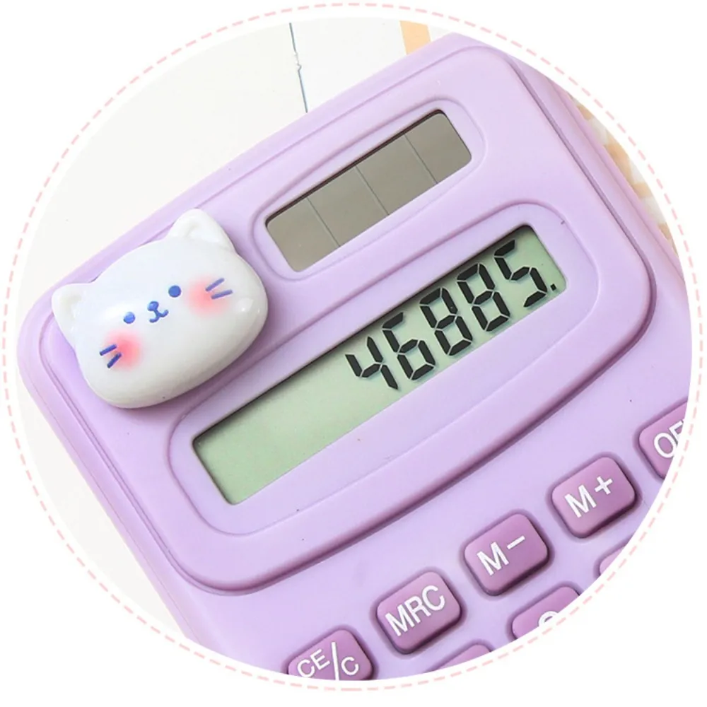 Cartoon Cute Calculator Fashion Mini Portable Small Calculator Portable Office Computer for Primary School Students