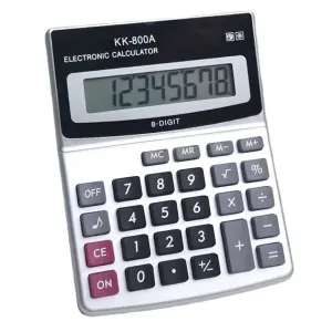 8-Digit Solar Battery Dual Power Large Display Office Desktop Calculator Back To School Supplies Students/Finance Stationery