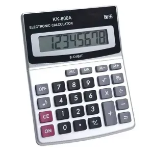 8-Digit Solar Battery Dual Power Large Display Office Desktop Calculator Back To School Supplies Students/Finance Stationery