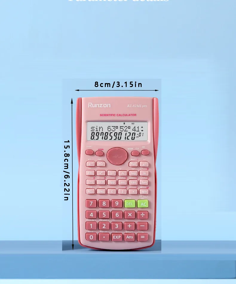 1pc Scientific Calculator-240 Functions, Double-Line Display, Ideal for Students, Essential Elect Electronic Components