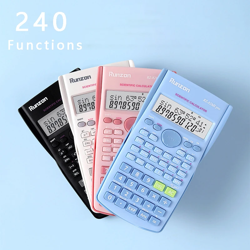 1pc  Scientific Calculator-240 Functions, Double-Line Display, Ideal for Students, Essential Elect Electronic Components