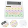 Mechanical Keyboard Calculator Cute Small Desk Plastic Handheld Office School Large Display Mini Sturdy Materials Precise Typing