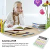 Mechanical Keyboard Calculator Cute Small Desk Plastic Handheld Office School Large Display Mini Sturdy Materials Precise Typing