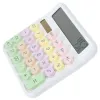 Mechanical Keyboard Calculator Cute Small Desk Plastic Handheld Office School Large Display Mini Sturdy Materials Precise Typing