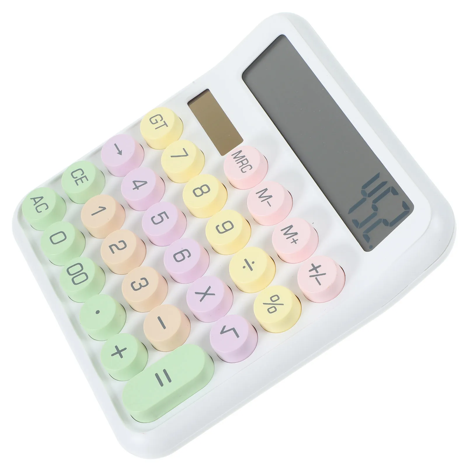 Mechanical Keyboard Calculator Cute Small Desk Plastic Handheld Office School Large Display Mini Sturdy Materials Precise Typing