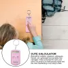 2pcs Mini Calculator Small Portable Plastic Cute Student Arithmetic Desk Office Toy Lightweight Practical Pocket Size