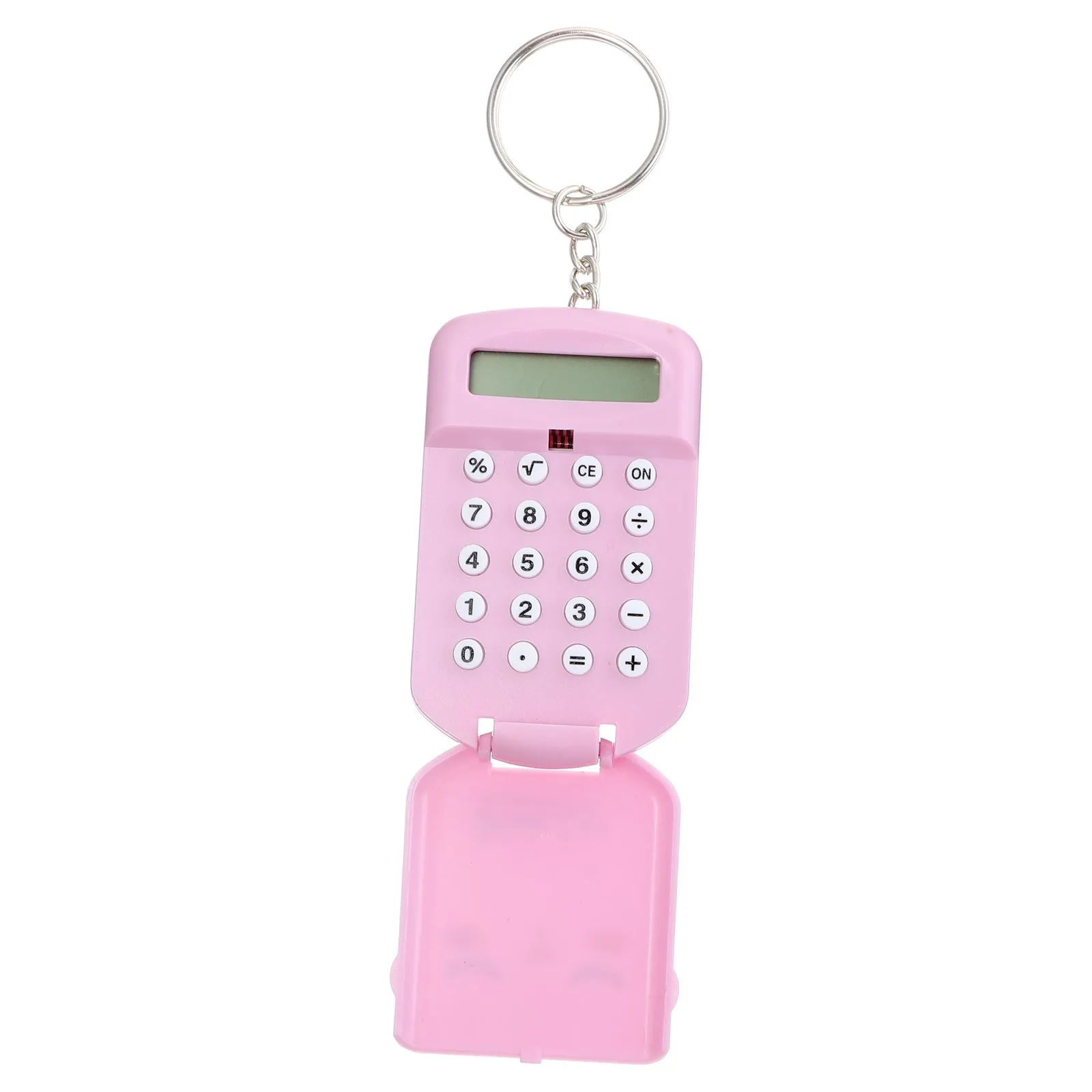 2pcs Mini Calculator Small Portable Plastic Cute Student Arithmetic Desk Office Toy Lightweight Practical Pocket Size