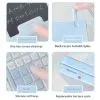 Cute Foldable Calculator LCD Display Portable Mini Finance Calculator LCD Notepad with Writing Board Student Calculator