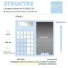 Cute Foldable Calculator LCD Display Portable Mini Finance Calculator LCD Notepad with Writing Board Student Calculator