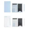 Cute Foldable Calculator LCD Display Portable Mini Finance Calculator LCD Notepad with Writing Board Student Calculator