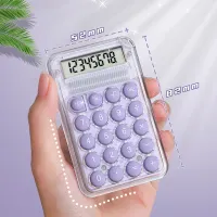Cute Silent Calculator Mini Version Learning Auxiliary Small Portable Calculator Back To School Supplies Students/Finance