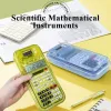 New Science Calculator Solar Energy 417 Functions Kinds of Multifunctional Transparent Stationery Box Student  Calculators