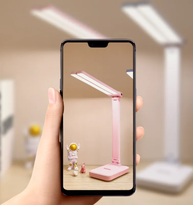 LED Desk Lamp USB Rechargeable Table Lamp 3 Levels Dimmable Touch Desk Lighting Eye Protection Foldable For Bedroom Desk Light