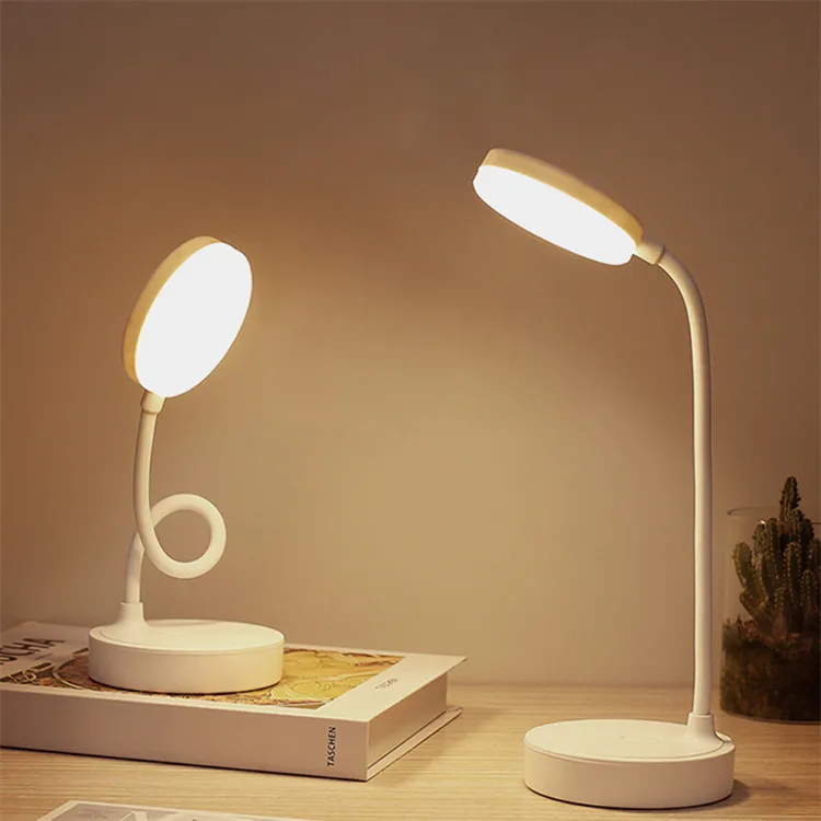 Table Lamp USB Rechargeable Desk Lamp Bed Reading Book Night Light LED Eye Protection Light Foldable for Study Office Work Lamp