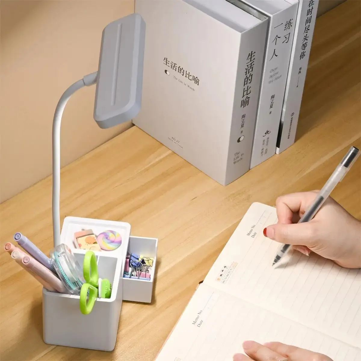 Touch LED Desk Lamp 3 Levels Dimmable Night Light USB Rechargeable Eye Protection Foldable Table Lamp Bedroom Bedside Reading