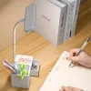 Touch LED Desk Lamp 3 Levels Dimmable Night Light USB Rechargeable Eye Protection Foldable Table Lamp Bedroom Bedside Reading