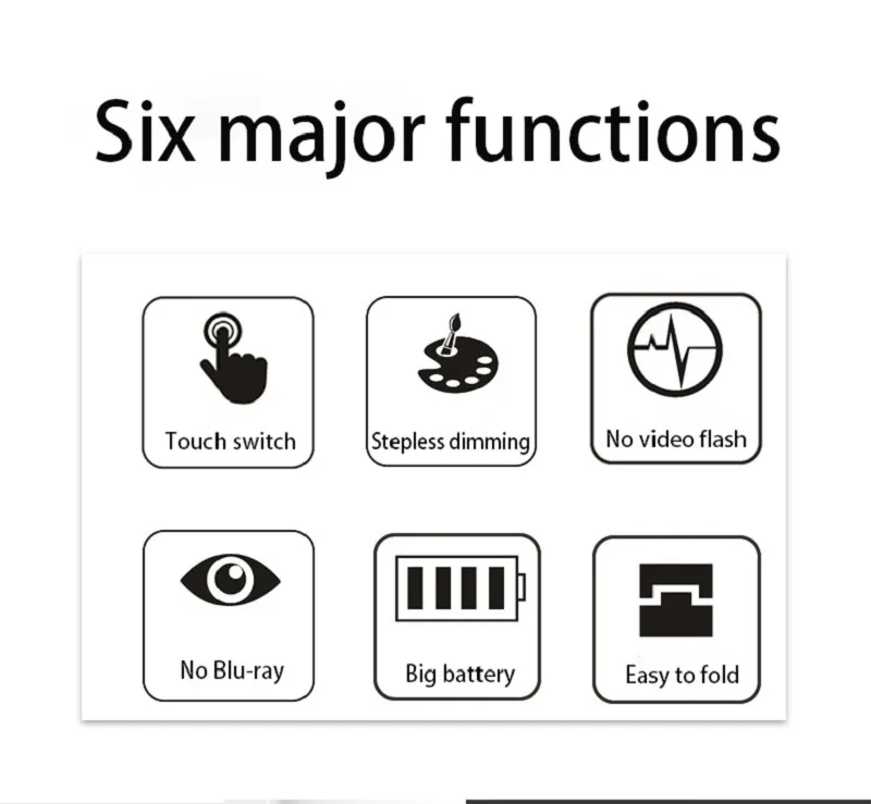 Folding Table Lamp USB Reading Touch Dimmable Eye Protection With Alarm Clock Thermometer LED Desk Lamp USB Charge Night Light