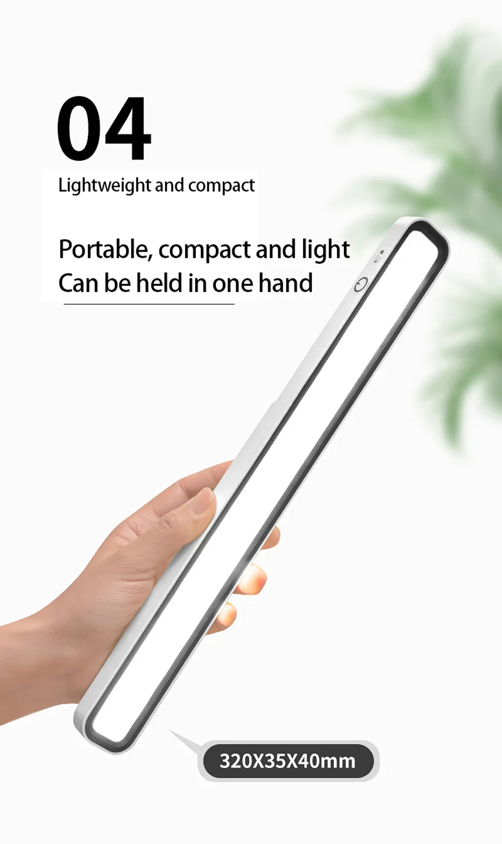 Desk Lamp Under Cabinet Lights Rechargeable Portable Magnetic Dimming USB Led Desk Lamp for Makeup Reading Study Kitchen