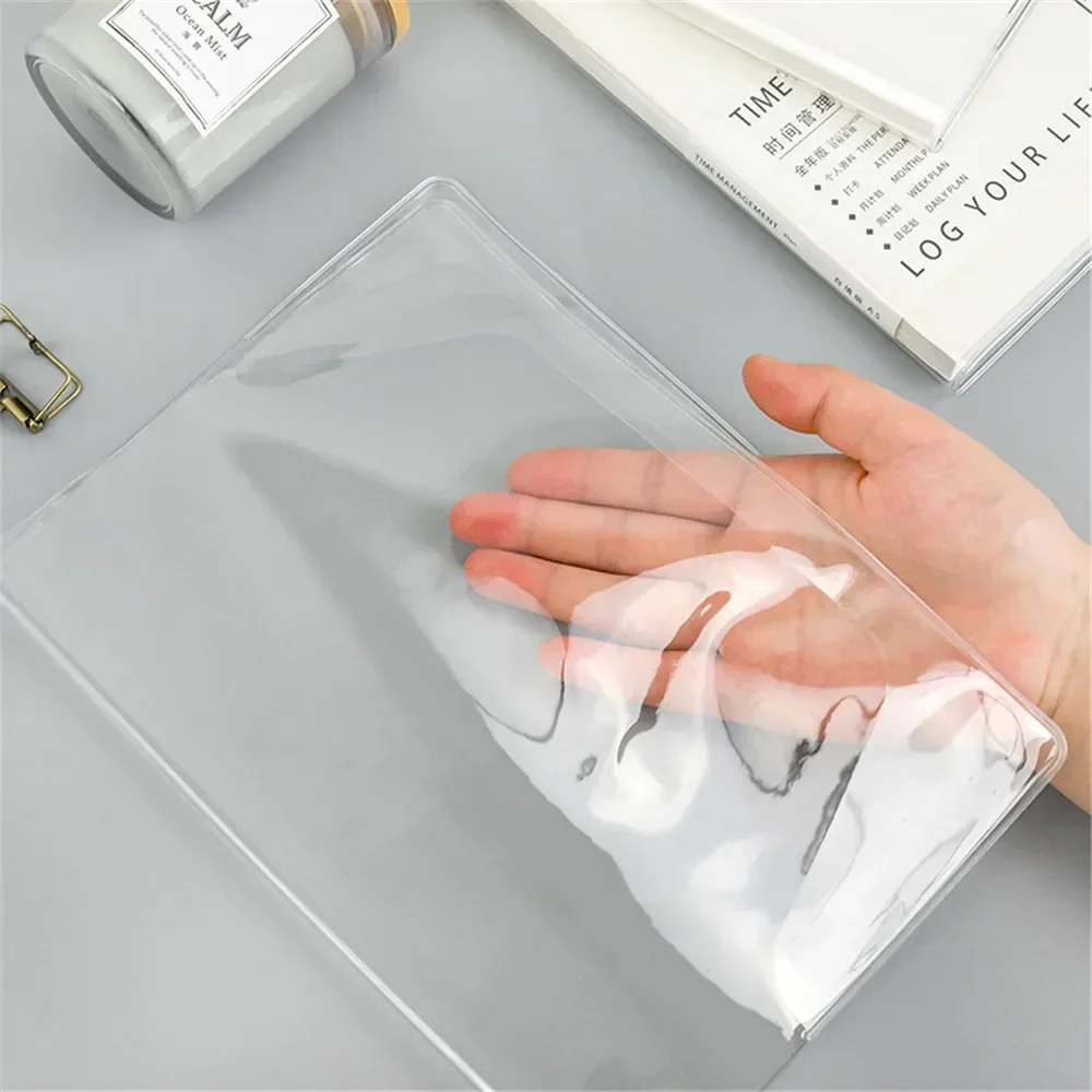 A5/A6 PVC Transparent Protective Sleeve Notebook Journals Planner Book Diary Protect Cover Notebook Cover Sleeve