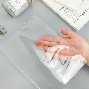 A5/A6 PVC Transparent Protective Sleeve Notebook Journals Planner Book Diary Protect Cover Notebook Cover Sleeve