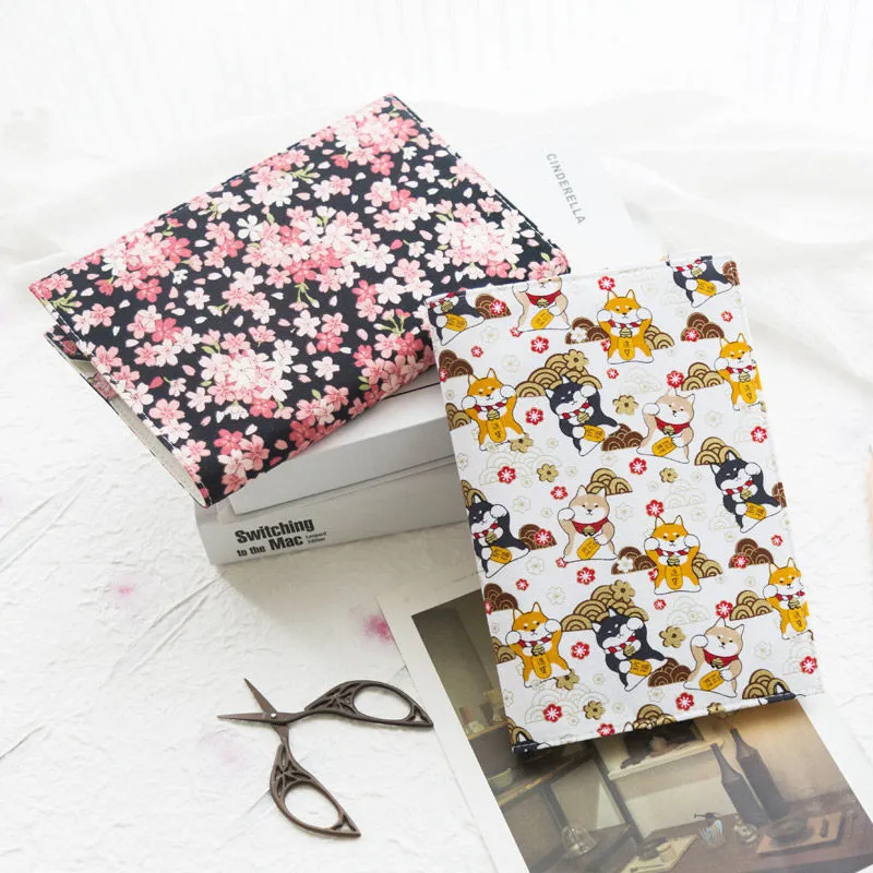 Cute Cloth Fabric Notebook Cover Journals Cover for Midori Planner A5 Insert Fitted Paper Book Cover DIY Journal Diary Supplies
