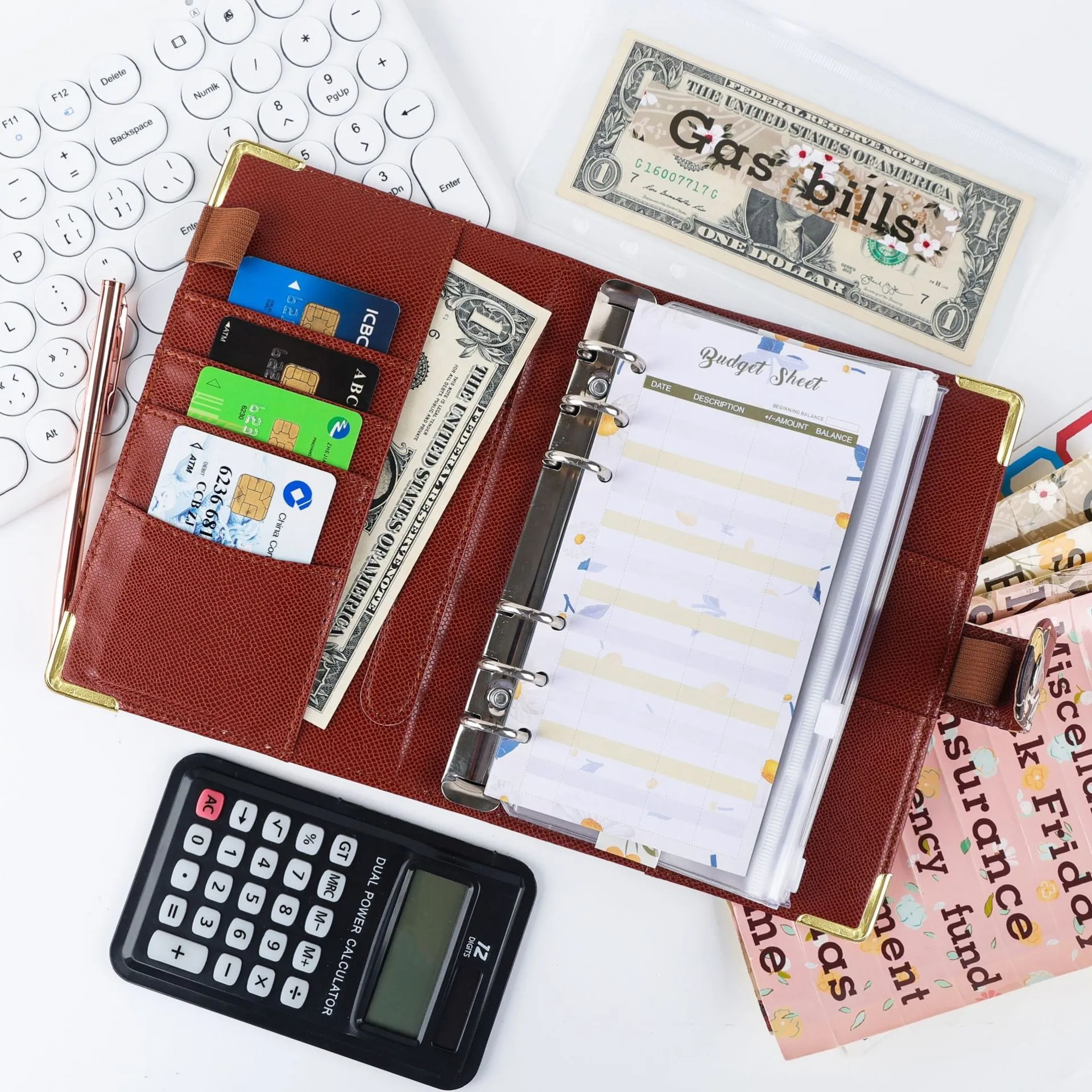 A6 Binder Notebook Covers Colorful Macaroon Pu Leather Cover School Stationery Diary Agenda Diy Planner Paper Butterfly Cover