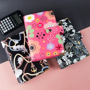 Binder Pu Leather Notebook Covers A6 Colorful Macaroon Cover Diy School Stationery Agenda Diary Planner Paper Butterfly Cover