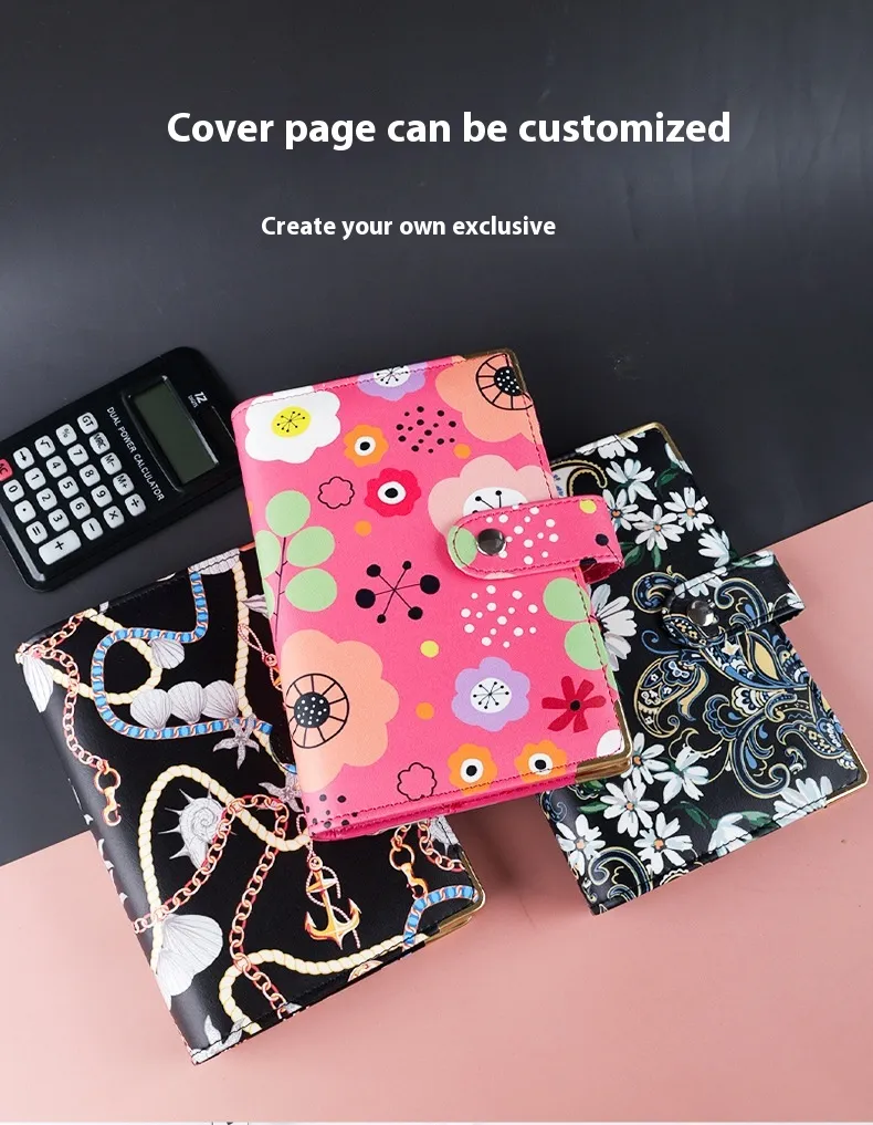 A6 Binder Notebook Covers Colorful Macaroon Pu Leather Cover School Stationery Diary Agenda Diy Planner Paper Butterfly Cover