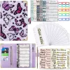 A6 Binder Notebook Covers Colorful Macaroon Pu Leather Cover School Stationery Diary Agenda Diy Planner Paper Butterfly Cover