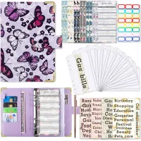 A6 Binder Notebook Covers Colorful Macaroon Pu Leather Cover School Stationery Diary Agenda Diy Planner Paper Butterfly Cover