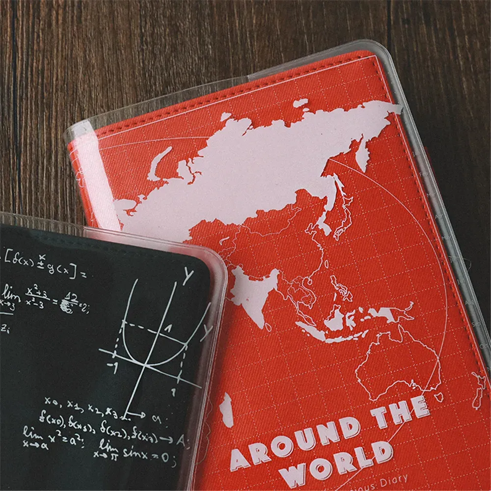 Waterproof PVC Transparent Protective Sleeve for A6 A5 Notebook Journals Planner Book Diary Protect Cover Office Supplies