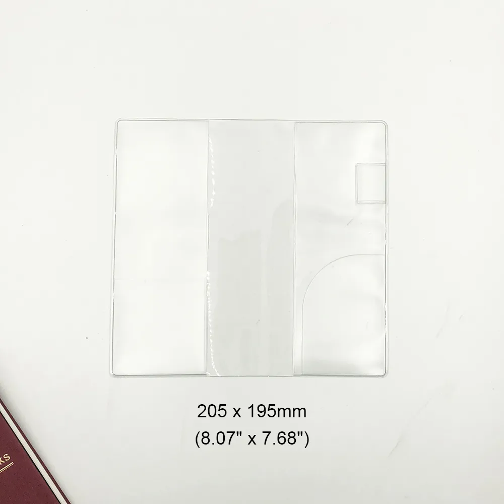 Fromthenon Notebook Protective Cover Weeks Planner Diary Transparent Diary Book Accessories School Supplies Office Stationery