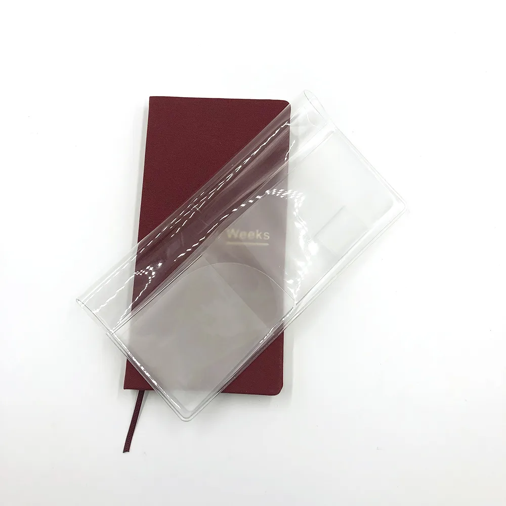 Fromthenon Notebook Protective Cover Weeks Planner Diary Transparent Diary Book Accessories School Supplies Office Stationery