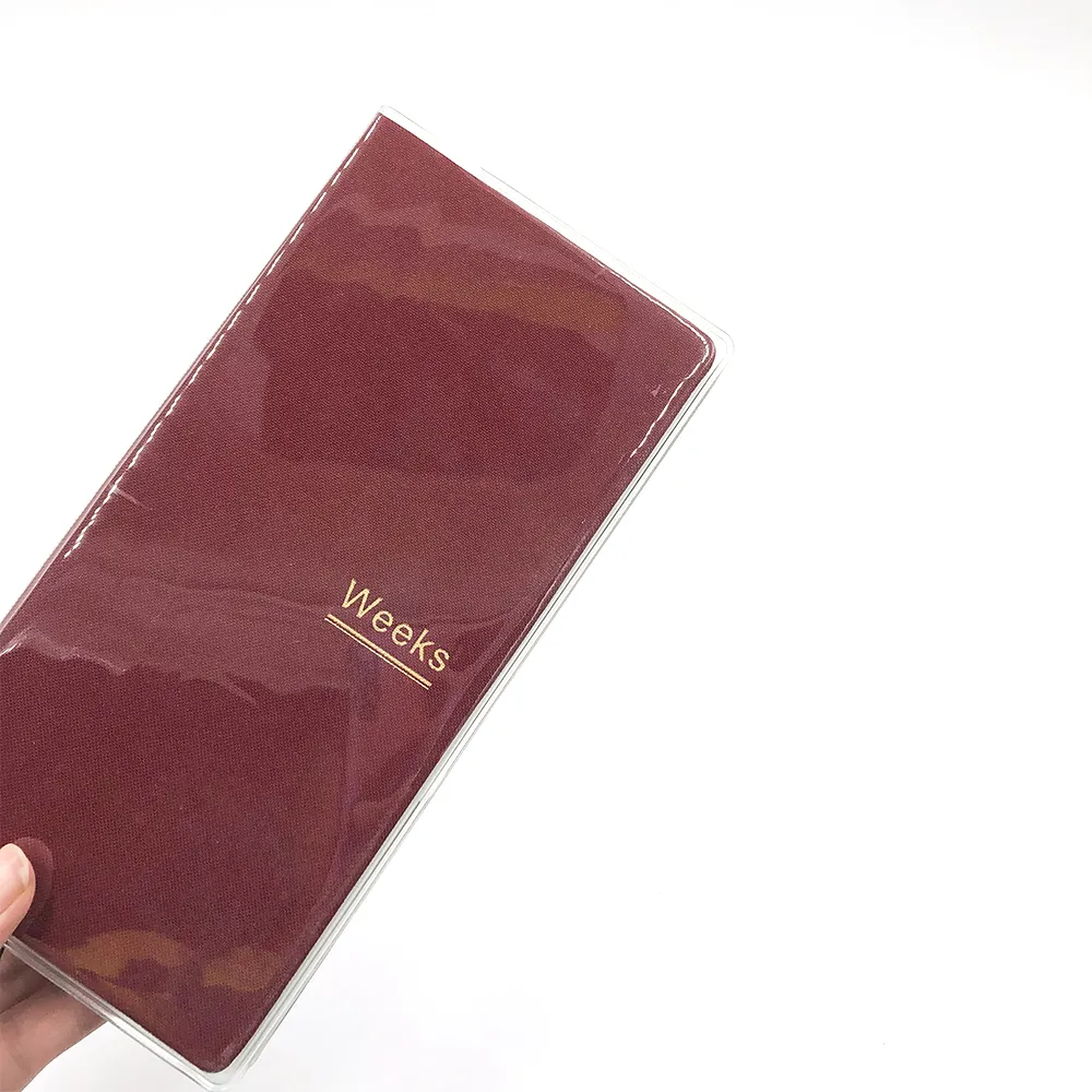 Fromthenon Notebook Protective Cover Weeks Planner Diary Transparent Diary Book Accessories School Supplies Office Stationery